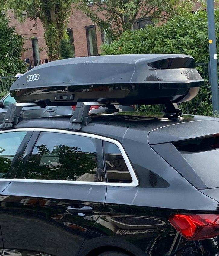 dakkoffer met dakdragers Audi a3, Auto diversen, Dakkoffers, Zo goed als nieuw, Ophalen