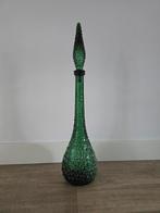 Prachtige Empoli bottle/ karaf Genie bottle smaragdgroen €99, Ophalen of Verzenden