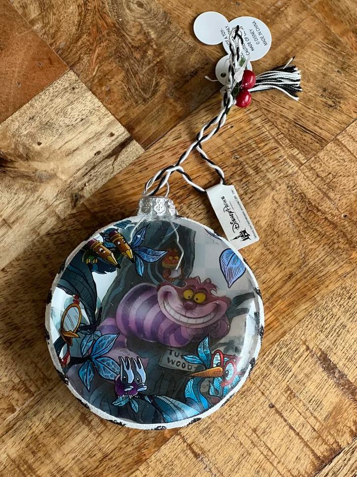 Disney - Alice in Wonderland Cheshire Cat kerstornament, Verzamelen, Disney, Zo goed als nieuw, Overige figuren, Ophalen of Verzenden