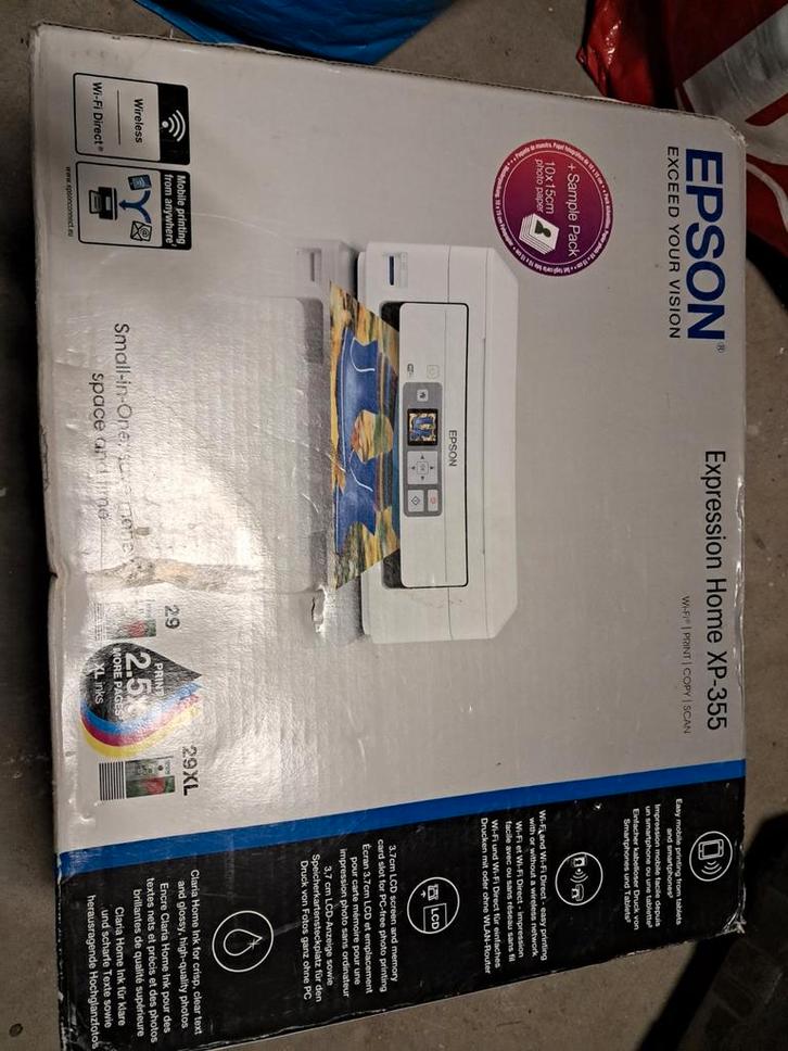 Epson Expression Home XP-355 Printer - Nieuw in doos, Computers en Software, Printerbenodigdheden, Nieuw, Cartridge, Ophalen