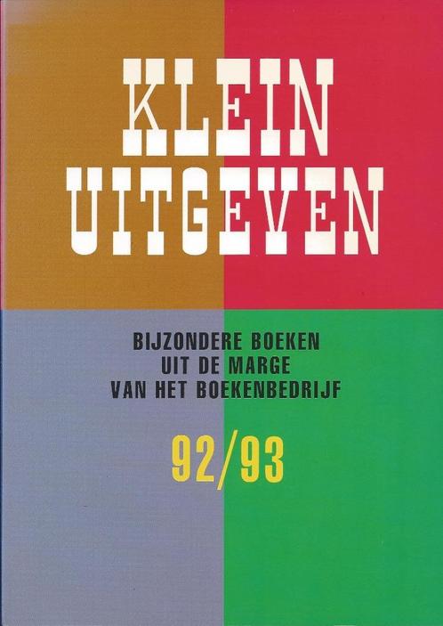 Klein uitgeven 92/93., Boeken, Literatuur, Zo goed als nieuw, Nederland, Ophalen of Verzenden