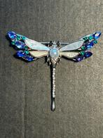 Vintage Libelle Broche - Paars & Parelmoer, Overige materialen, 4 tot 7 cm, Paars, Nieuw