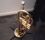 Monzani MZCR-900L Bb-Kornett incl. koffer, Muziek en Instrumenten, Blaasinstrumenten | Trompetten, Ophalen, Zo goed als nieuw