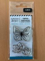 Florileges design stemoel setje vlinder bloem, Ophalen of Verzenden, Zo goed als nieuw, Clearstamp