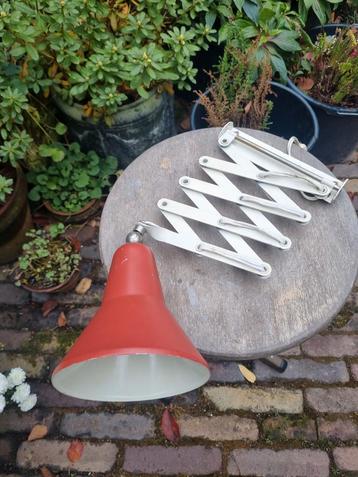 Vintage Anvia Schaarlamp - Koraalrood beschikbaar voor biedingen