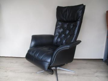 NIEUWSTAAT design STA-OP relax fauteuil zwart leder large  beschikbaar voor biedingen