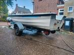 Polyester bootje motorbootje bootaanhanger, Watersport en Boten, Ophalen, 10 tot 30 pk, Gebruikt, 3 tot 6 meter