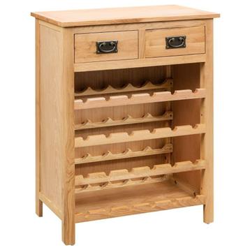 NIEUW | Wijnkast wijnrek 72x32x90 cm massief eikenhout! GRTS beschikbaar voor biedingen