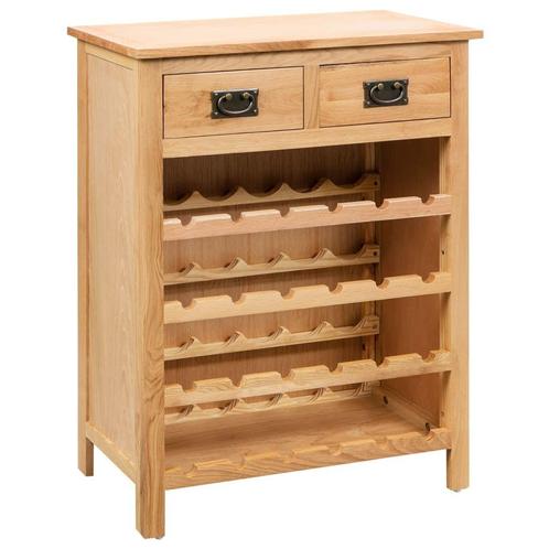 NIEUW | Wijnkast wijnrek 72x32x90 cm massief eikenhout! GRTS, Huis en Inrichting, Woonaccessoires | Wijnrekken, Nieuw, Verzenden