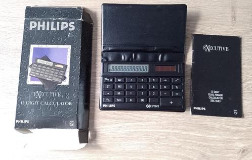 SBC 1643 Philips executive calculator rekenmachine solar, Diversen, Rekenmachines, Gebruikt, Ophalen of Verzenden