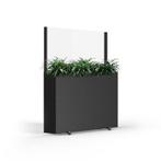 Nieuwe plantenbak met glazen windscherm, Ophalen, 100 cm of meer, Nieuw, Metaal