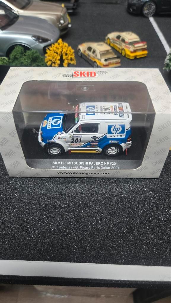Mitsubishi Pajero Dakar 2001 - SKID Model, Hobby en Vrije tijd, Modelauto's | 1:43, Nieuw, Ophalen of Verzenden