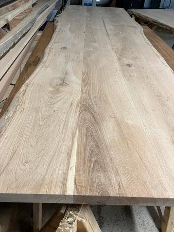XL boomstam tafel 5 meter lang 100 cm breed  ongeveer 5 cm d beschikbaar voor biedingen