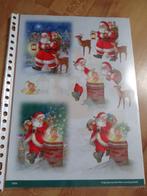 k57 KE34 knipvel kerstman hertje, Ophalen of Verzenden, Nieuw, Kerst, Knipvel