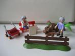 playmobil opa en oma op bankje met krant, Ophalen of Verzenden, Zo goed als nieuw