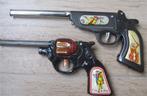 Blikken speelgoed - jaren '50 - twee pistolen, Antiek en Kunst, Ophalen of Verzenden