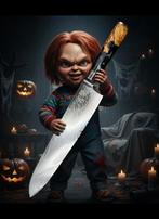 XL Damascus Mes - VG10 Kern, Houten Handvat, Ophalen of Verzenden, Nieuw, Overige typen