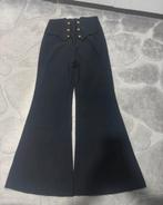 Elegante flared broek, Ophalen, Zwart, Nieuw, Maat 36 (S)