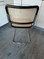 8x Thonet stijl Cesca Breuer buisframe stoel rotan webbing, Gebruikt, Bauhaus Design, Bruin, Ophalen of Verzenden