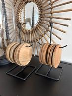 Houten onderzetters in rekje Kolony, nieuw met prijskaartje, Ophalen of Verzenden, Nieuw, Glas of Kopje