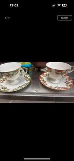 4 mooie kop en schotels, Antiek en Kunst, Ophalen