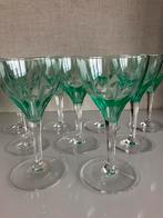 Schitterende uranium wijnglazen, Antiek en Kunst, Antiek | Glas en Kristal, Ophalen