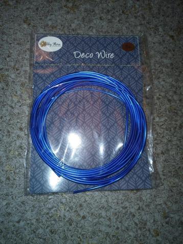 Blauw Deco Wire (IJzerdraad) – Nieuw en Ongebruikt! beschikbaar voor biedingen