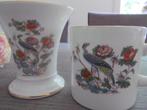 Wedgwood Kutani Crane Kop + Vaasje, Huis en Inrichting, Keuken | Servies, Keramiek, Overige typen, Ophalen of Verzenden, Zo goed als nieuw
