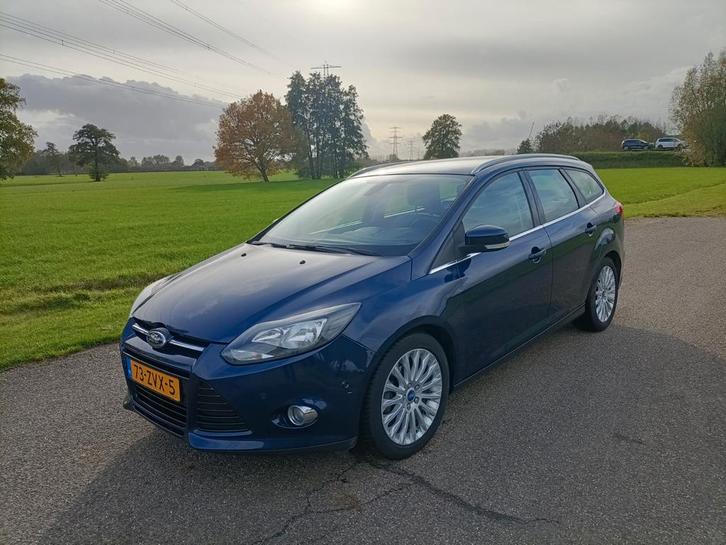 Ford Focus 1.0 92KW Wagon 2013 Blauw, Auto's, Ford, Bedrijf, Focus, ABS, Airbags, Airconditioning, Bluetooth, Boordcomputer, Centrale vergrendeling
