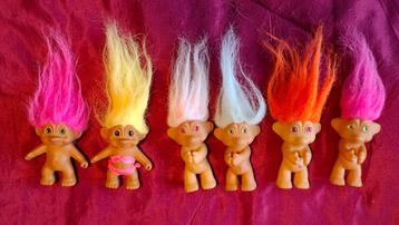 Vintage Troll poppen 17 cm beschikbaar voor biedingen