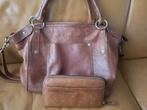 Cowboysbag tas en portemonnee, Gebruikt, Bruin, Leer, Ophalen