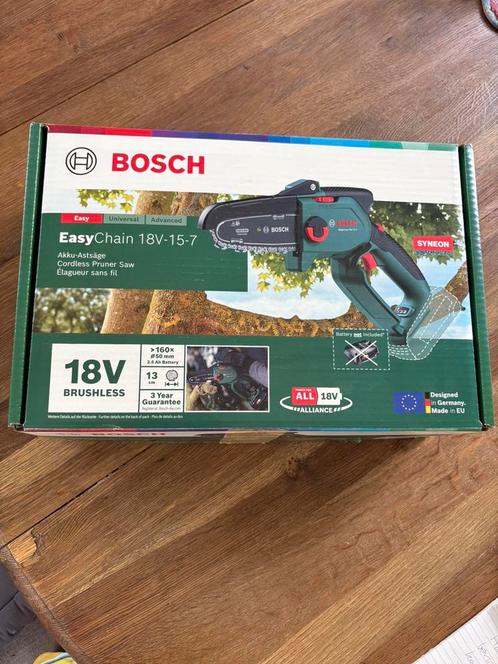 Bosch 18V-15-7 easy chain met accu en lader, Tuin en Terras, Hand-tuingereedschap, Nieuw, Overige soorten, Ophalen of Verzenden