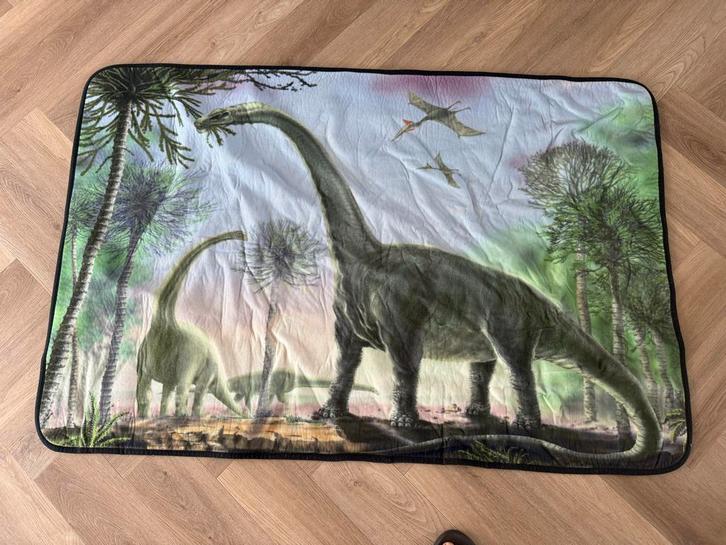 Dino Speelkleed, Huis en Inrichting, Stoffering | Tapijten en Kleden, Gebruikt, 100 tot 150 cm, 150 tot 200 cm, Rechthoekig, Groen