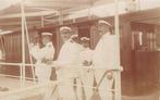 2x Scheepvaart Bemanning en Stoomschip Fotokaarten Engeland, Verzenden, 1920 tot 1940, Ongelopen
