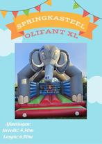 Springkussen Olifant XL te huur, Ophalen, Zo goed als nieuw, Verjaardag