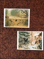 2 ansichtkaarten getekend door M. A. Koekkoek - vintage -, Ongelopen, Ophalen of Verzenden, Natuur