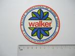 sticker oud Walker Int bv Deurne Hunter douglas group retro, Verzenden, Zo goed als nieuw, Bedrijf of Vereniging