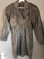 Zwart echt lederen jurk met ritsen 40/42, Kleding | Dames, Maat 38/40 (M), Zwart, Ophalen of Verzenden, Zo goed als nieuw