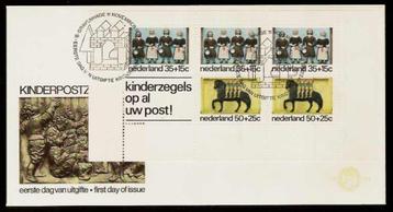 Nederland FDC E144A Zonder Adres, Kinderpostzegels 1975 beschikbaar voor biedingen