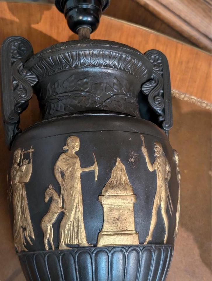 2 antieke siervazen 65 h later omgebouwd tot lamp, Antiek en Kunst, Antiek | Lampen, Ophalen