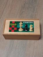 Houten Schaakspel - vintage, Revanche Staunton 4, Hobby en Vrije tijd, Een of twee spelers, Ophalen of Verzenden, Zo goed als nieuw
