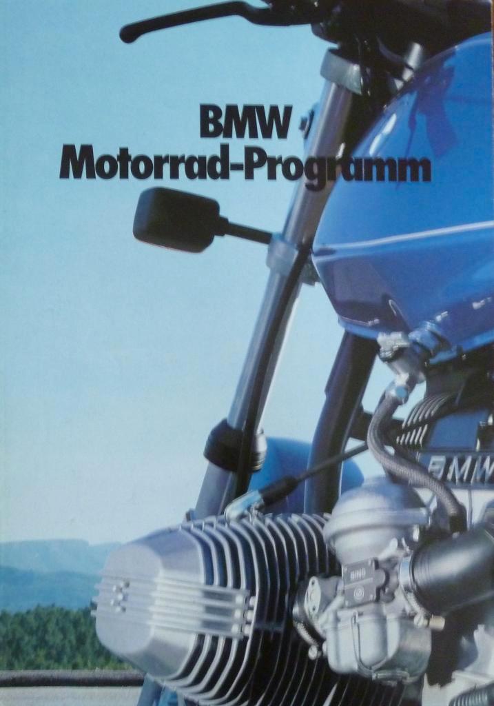 Folder BMW Motorrad- Programm 1981, Motoren, Handleidingen en Instructieboekjes, BMW, Ophalen of Verzenden
