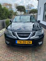 Saab 9-3 Cabrio Automaat Turbo 2008 Zwart, Auto's, 1998 cc, 4 cilinders, Cabriolet, 4 stoelen