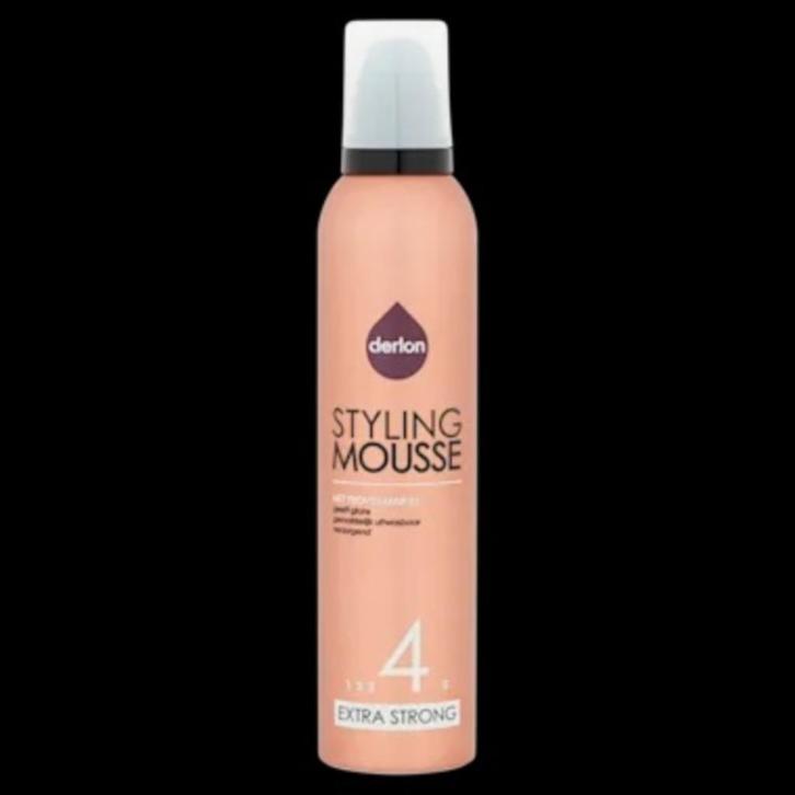 Derlon Haarmousse extra strong, Sieraden, Tassen en Uiterlijk, Uiterlijk | Haarverzorging, Nieuw, Gel, Wax, Haarlak of Mousse