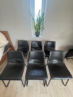 By Boo eetkamerstoel Logan PU leer antraciet, Huis en Inrichting, Stoelen, Ophalen, Overige materialen, Gebruikt, Grijs