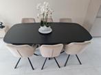 Compleet eetkamer tafel met 6 stoelen, Huis en Inrichting, Ophalen of Verzenden, Nieuw, 4 tot 6 stoelen