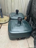 2 vulbare parasolvoeten of vlaggenhouders, Tuin en Terras, Parasols, Ophalen, Zo goed als nieuw, Minder dan 1 meter, Parasolvoet