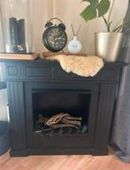 Zwarte Decoratie Haard - Goede Staat, Huis en Inrichting, Haarden, Ophalen, Zo goed als nieuw, Vrijstaande haard, Elektrische haard