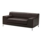 IKEA Kramfors 2-zitter leer donkerbruin, Huis en Inrichting, Gebruikt, Leer, 75 tot 100 cm, Ophalen