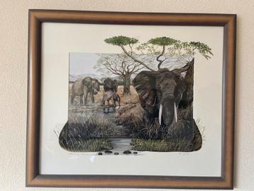 Schilderij 'African Giants' - Hennie van Dijk beschikbaar voor biedingen